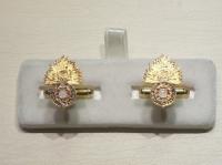 Royal Fusiliers enamelled cufflinks