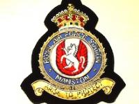 RAF Station Manston KC wire blazer badge
