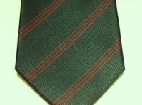 King's Royal Rifle Corps silk striped tie