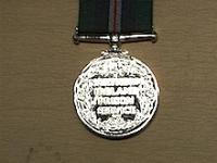 Northern Ireland Prison Service Long Service full size copy medal