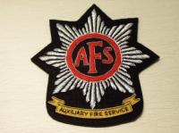 Auxiliary Fire Service with title blazer badge