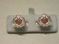 Duke of Lancaster's Regiment enamelled cufflinks