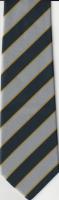 Queen's Regiment polyester striped tie