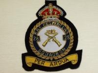 28 (LAA) Squadron KC RAF Regt blazer badge