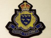Sussex Yeomanry blazer badge