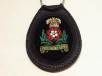 Intelligence Corps leather key ring