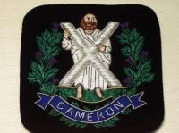 Cameron Highlanders blazer badge