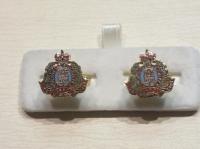 Suffolk Regiment enamelled cufflinks