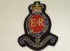 Royal Horse Artillery Gold wire blazer badge