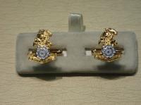 Yorkshire Regiment (new) enamelled cufflinks