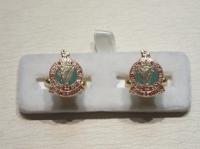 Queens Royal Irish Hussars enamelled cufflinks