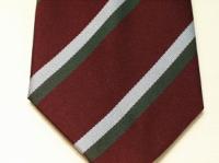 Staff College Camberley & Quetta polyester striped tie