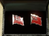 Merchant Navy enamelled flag cufflinks