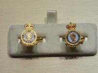 RAF Bomber Command enamelled cufflinks