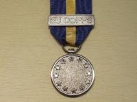 EU ESDP bar EU COPPS HQ & Forces miniature medal