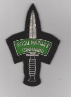 Royal Marines Commando fighting knife blazer badge