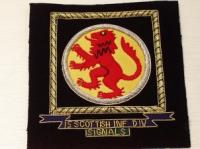 15th Scottish Infantry Division Signals blazer badge