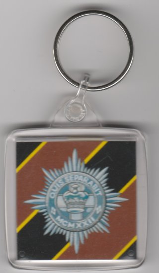 4th/7th Dragoon Guards plastic key ring - Click Image to Close