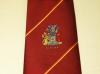 BLESMA red polyester crested tie