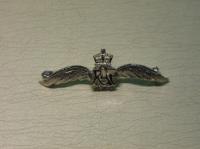 Silver RAF two part brooch