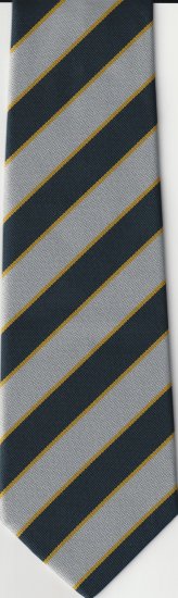 Queen's Regiment polyester striped tie - Click Image to Close