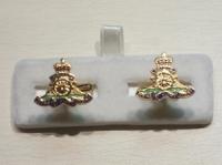 Royal Artillery enamelled cufflinks