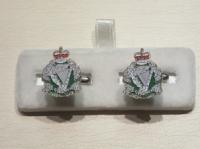 Royal Irish Regiment enamelled cufflinks