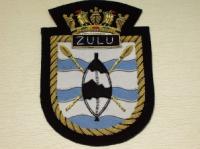 HMS Zulu blazer badge