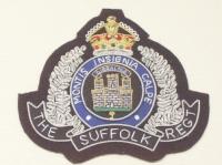 Suffolk Regiment KC blazer badge