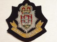 East Surrey Regiment Queens Crown blazer badge
