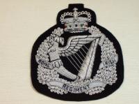 Royal Irish Regiment all Silver crest blazer badge 144