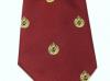 Royal Engineers maroon polyester crested tie 130 ART