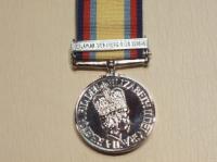 Gulf Medal with 1991 bar miniature medal