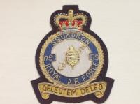 179 Squadron QC RAF blazer badge