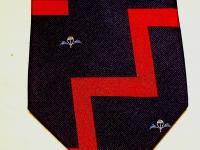 7th Parachute Regiment RHA silk crest/stripe tie