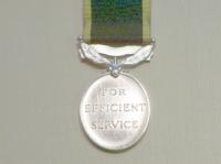 Efficiency Medal Bar Territorial GVI miniature medal
