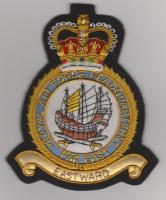 RAF Far East Headquarters Queen's Crown blazer badge