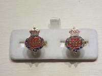 Grenadier Guards cypher enamelled cufflinks