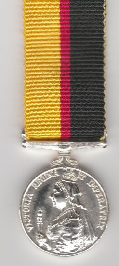 Queen's Sudan 1896-8 miniature medal - Click Image to Close