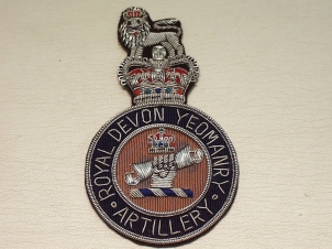 Royal Devon Yeomanry blazer badge - Click Image to Close