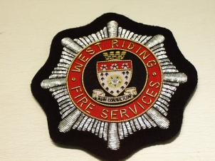 West Riding Fire Services blazer badge - Click Image to Close