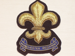 The Manchester Regiment blazer badge - Click Image to Close