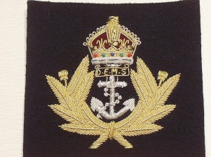 Royal Navy (Dems) blazer badge - Click Image to Close