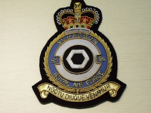 85 Squadron RAF QC blazer badge - Click Image to Close