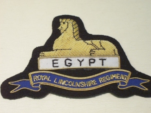 Royal Lincolnshire Regiment blazer badge - Click Image to Close