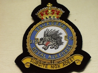 215 Sqdn KC RAF badge - Click Image to Close