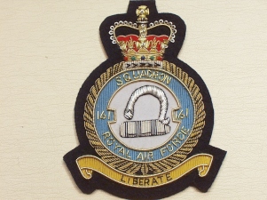 161 Squadron QC RAF blazer badge - Click Image to Close