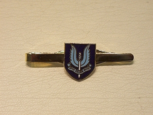 SAS shield design tie slide - Click Image to Close