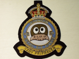 68 Squadron RAF KC blazer badge - Click Image to Close