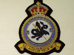 89 Squadron RAF KC blazer badge - Click Image to Close